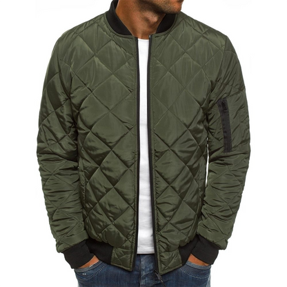 Streetwear Inspired Quilted Jacket For Men