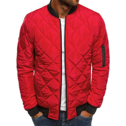 Streetwear Inspired Quilted Jacket For Men