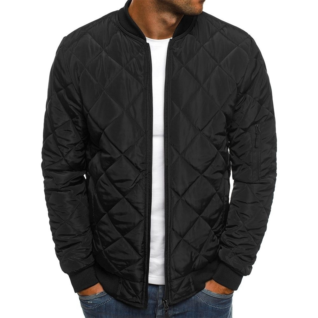 Streetwear Inspired Quilted Jacket For Men