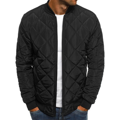 Streetwear Inspired Quilted Jacket For Men
