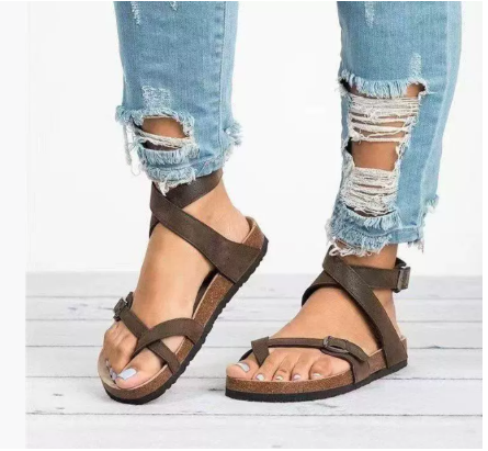 Hannah | Women’s Spring Casual Flat Strap Sandals