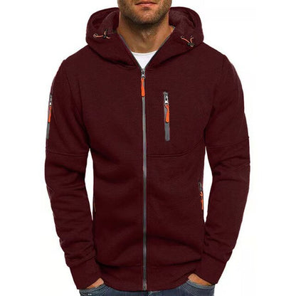Chaqueta deportiva con capucha para hombre 