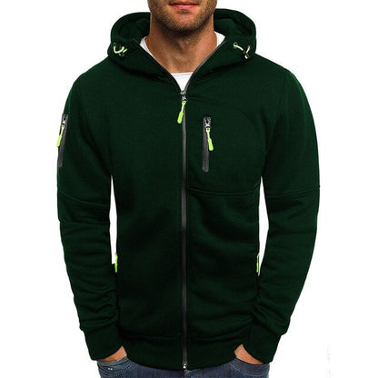 Chaqueta deportiva con capucha para hombre 