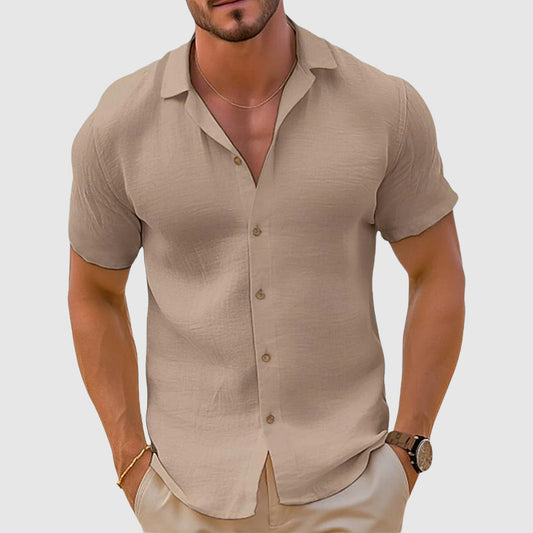 Craig | Men’s Spring Linen Short-Sleeve Button Shirt