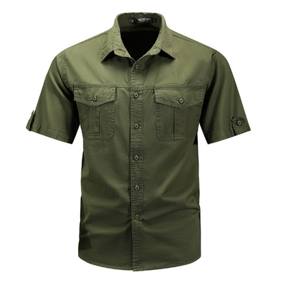 Damien | Camisa utilitaria de primavera para hombre con bolsillo
