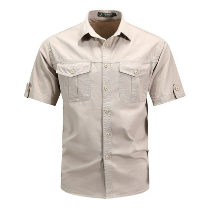 Damien | Camisa utilitaria de primavera para hombre con bolsillo
