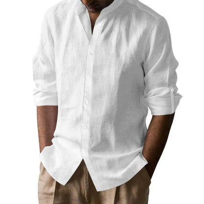 Relaxed Fit Breathable Linen Shirt