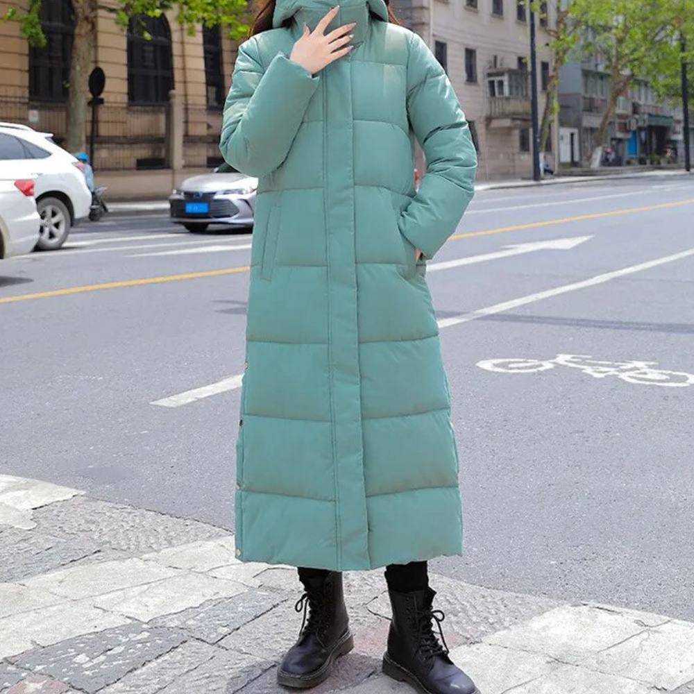 Fiona | Abrigo largo acolchado de invierno para mujer