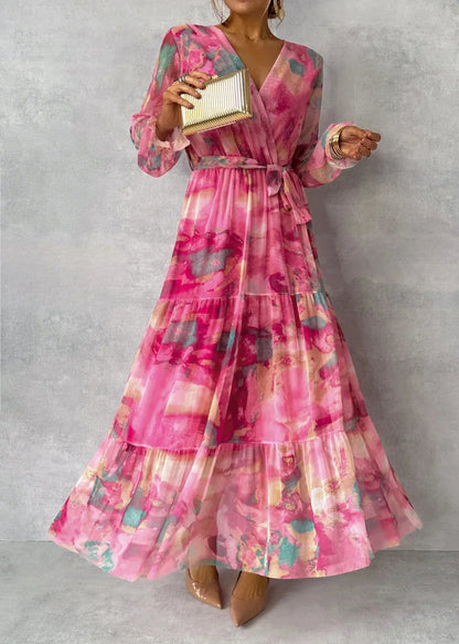 Meli | Vestido cruzado con estampado floral
