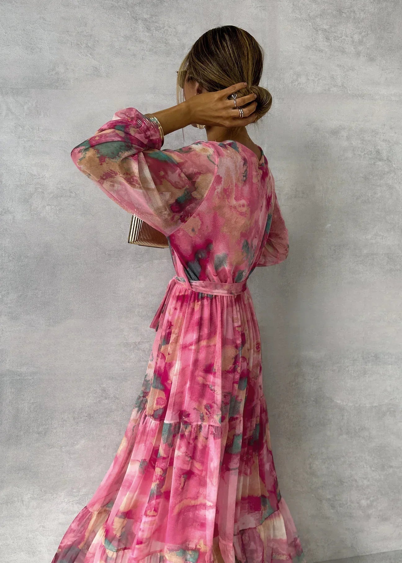 Meli | Vestido cruzado con estampado floral