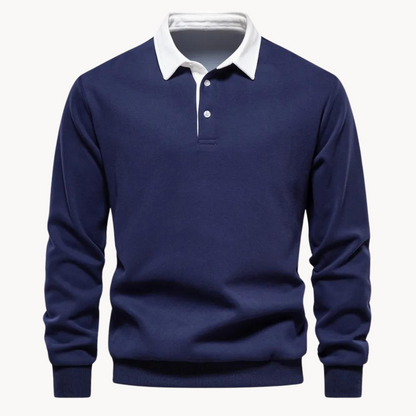 Men’s Winter Long Sleeve Polo Style Sweater