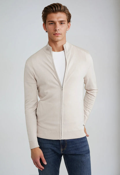Jacob | Men’s Full Zip High Neck Sweater