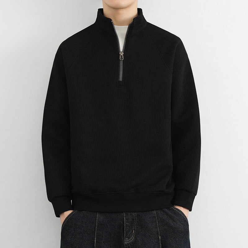 Jonathan | Men’s Winter Warm Casual Quarter Zip Sweater