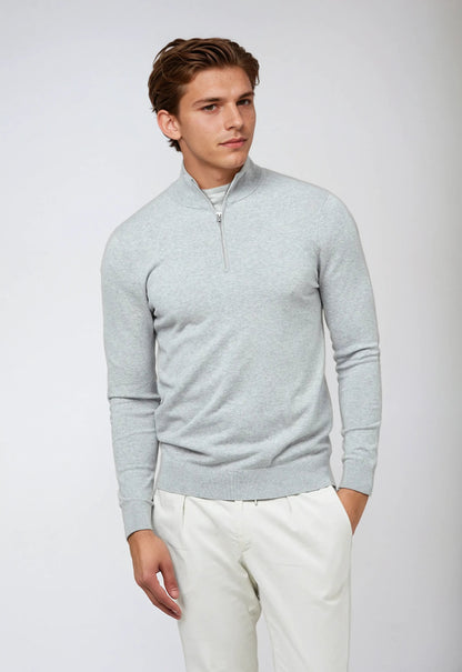 Gavin | Men’s Winter Classic Quarter Zip Knit Sweater