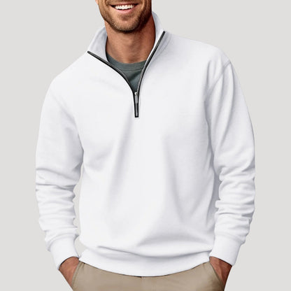 Men’s Casual Quarter Zip Collar Sweatshirt