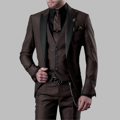 Donald | Traje de boda de lujo de tres piezas para hombre