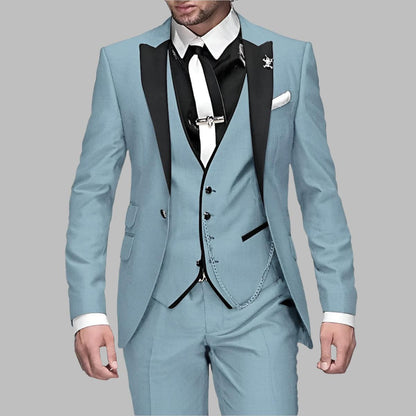 Donald | Traje de boda de lujo de tres piezas para hombre