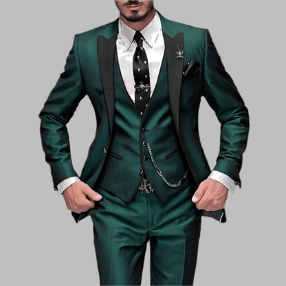 Donald | Traje de boda de lujo de tres piezas para hombre