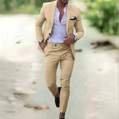 Jack | Traje formal de negocios de corte entallado para hombre