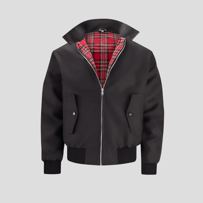 Men’s Classic Checked Lining Bomber Jacket