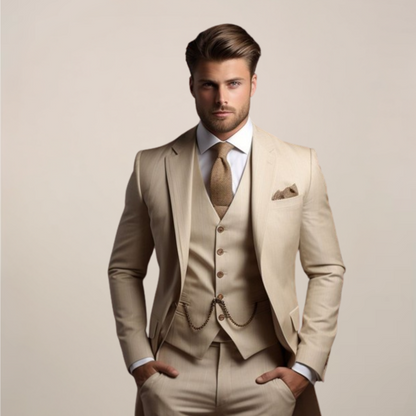 Victor | Traje formal de tres piezas para hombre de primavera