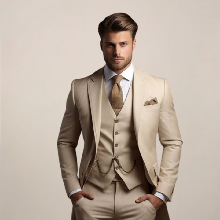 Men’s Spring Formal Three-Piece Suit