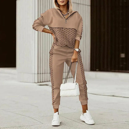 Nicole | Conjunto deportivo holgado con cremallera para mujer