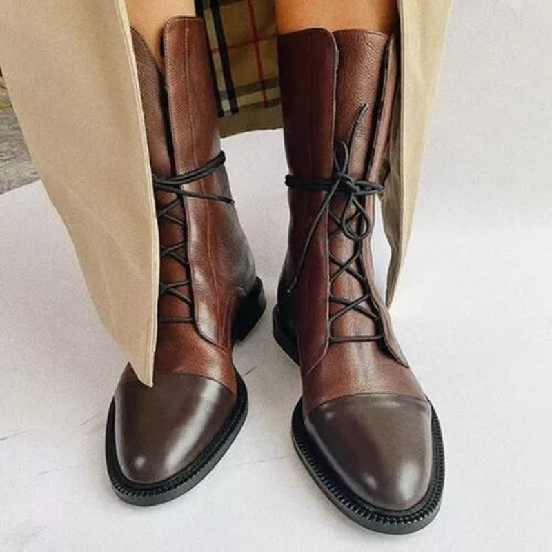 Women’s Classic Lace-Up Combat Style Boots