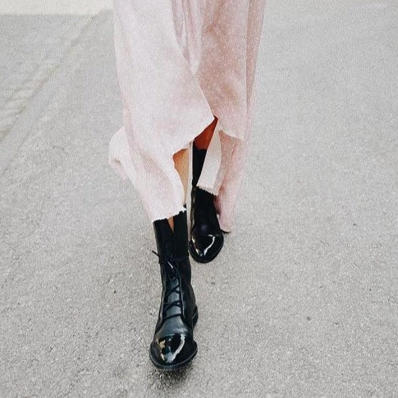 Women’s Classic Lace-Up Combat Style Boots