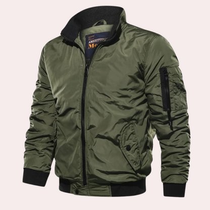 Anthony | Chaqueta clásica estilo bomber con cremallera para hombre