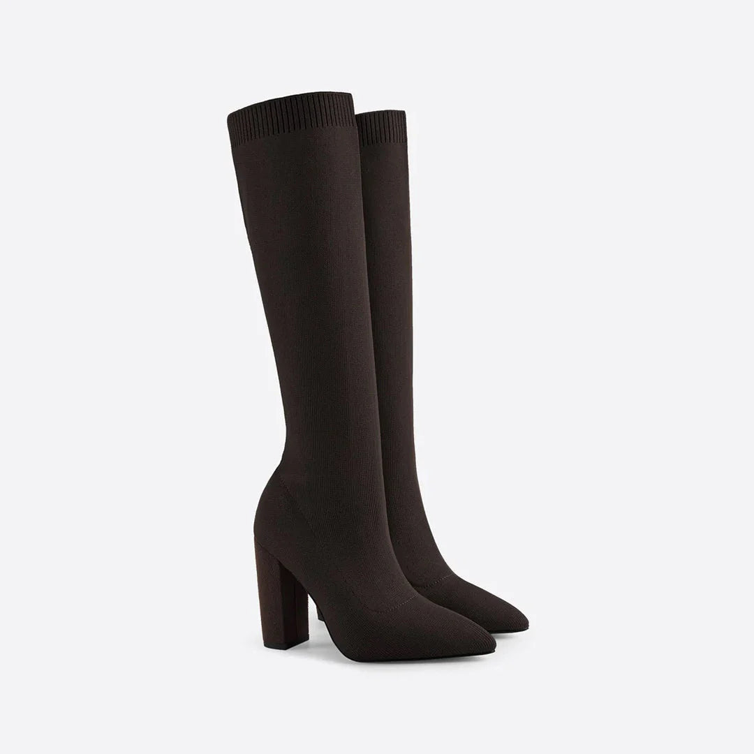 Women’s Winter High Heeled Knee-High Boots