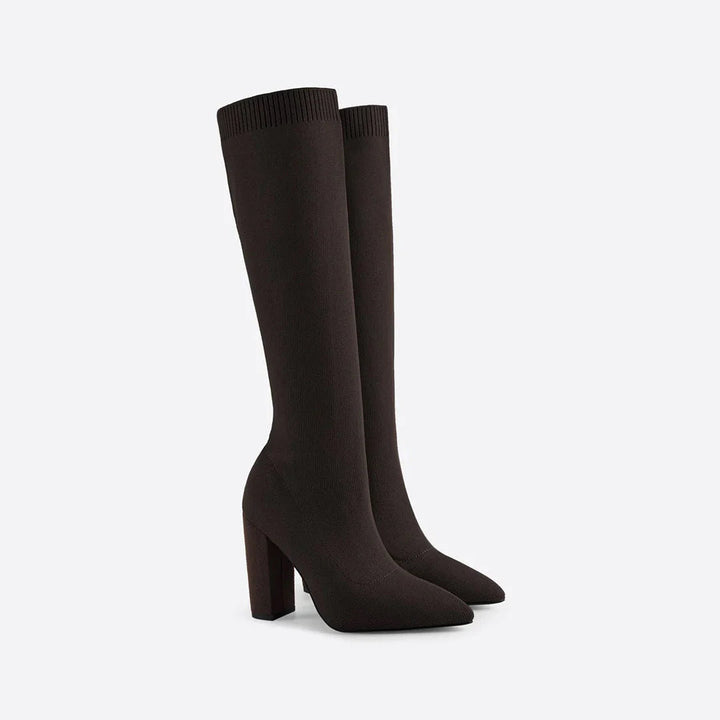 Women’s Winter High Heeled Knee-High Boots