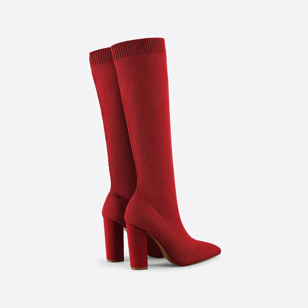 Women’s Winter High Heeled Knee-High Boots