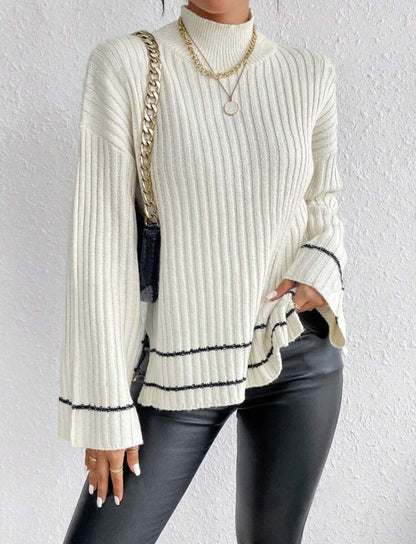 Jacklyn | Women’s Winter Loose Fit Ribbed Knit Sweater
