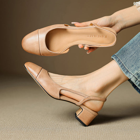 Zapatos de tacón Reyna de cuero genuino
