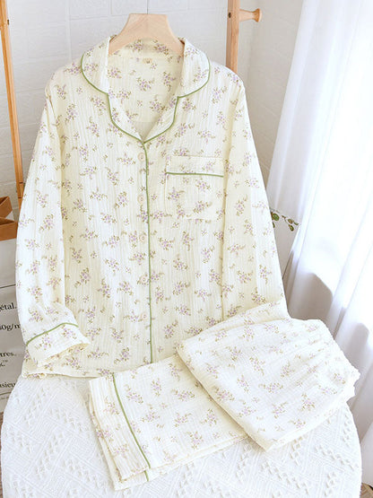 Hazel | Conjunto de pijama floral de manga larga para mujer