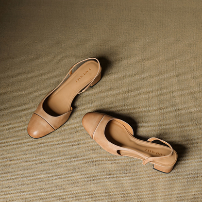 Zapatos de tacón Reyna de cuero genuino