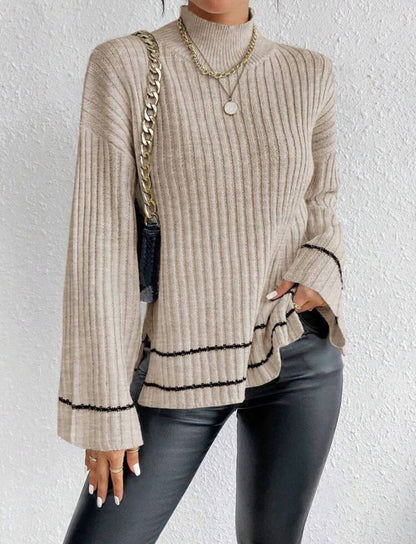 Jacklyn | Women’s Winter Loose Fit Ribbed Knit Sweater