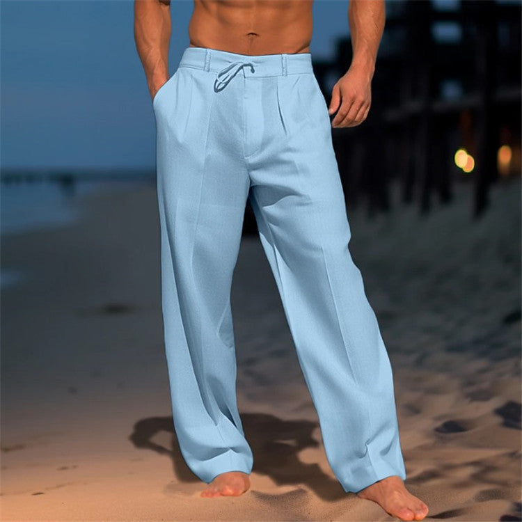 Men’s Spring Drawstring Relaxed Pants