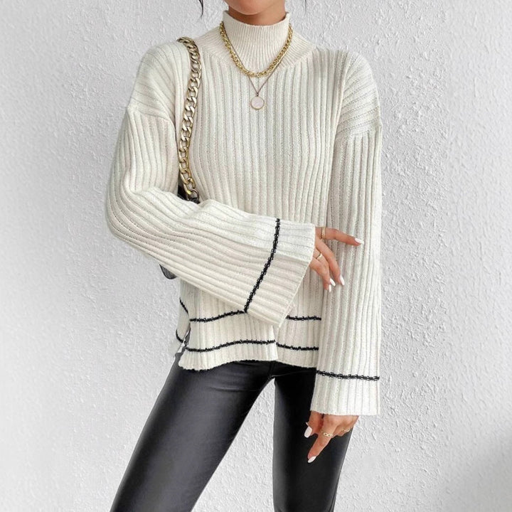 Women’s Winter Loose Fit Ribbed Knit Sweater
