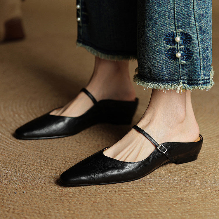 Mules Thea de piel auténtica