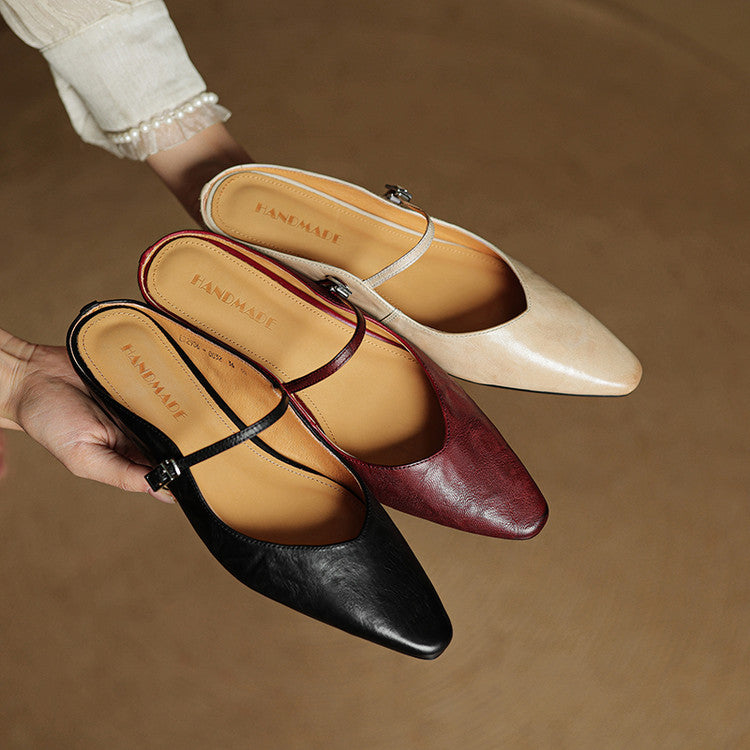 Mules Thea de piel auténtica