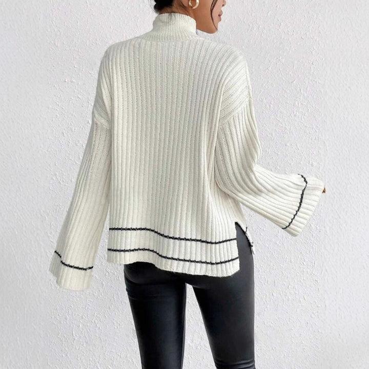 Women’s Winter Loose Fit Ribbed Knit Sweater