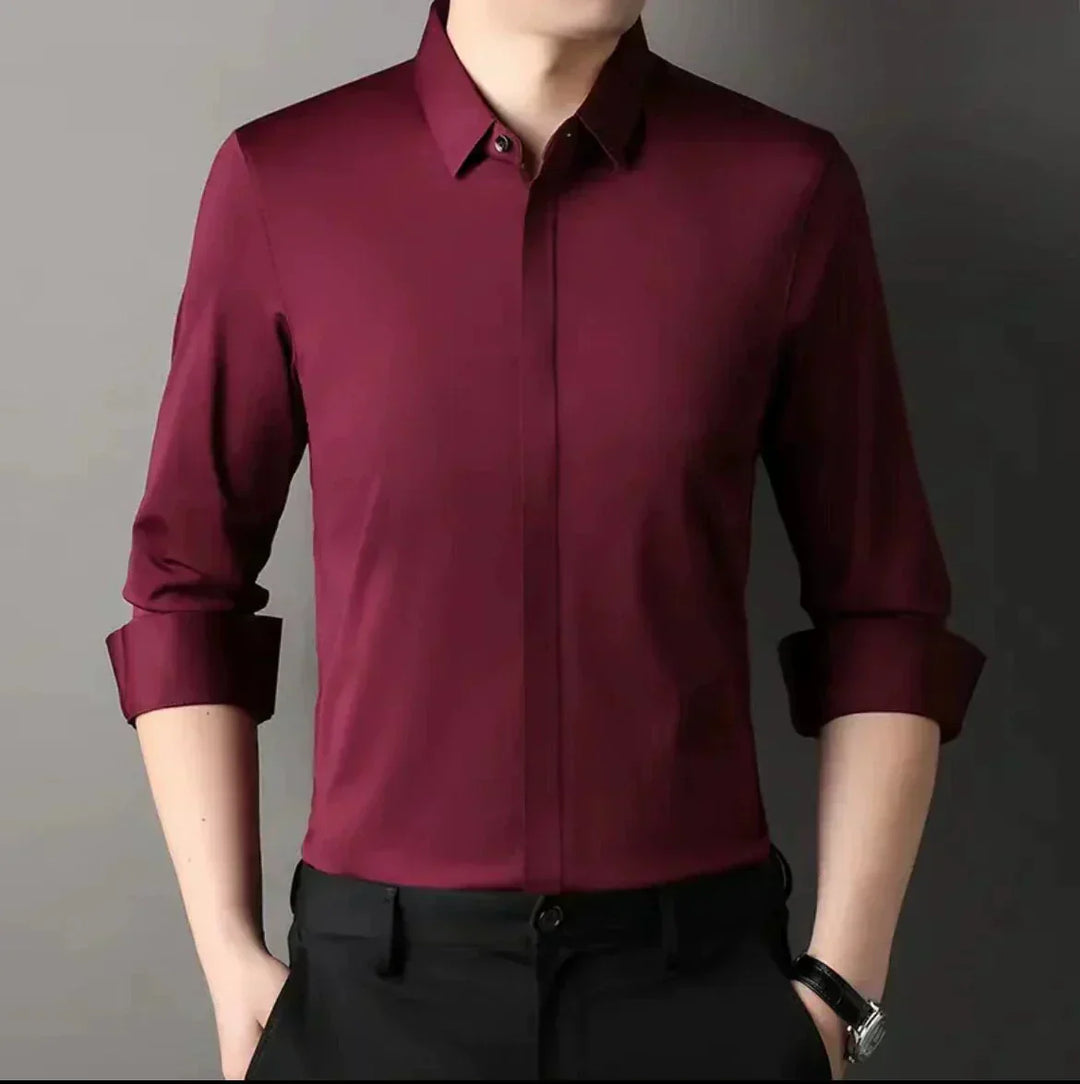 Sharp and Simple Iron-Free Shirt