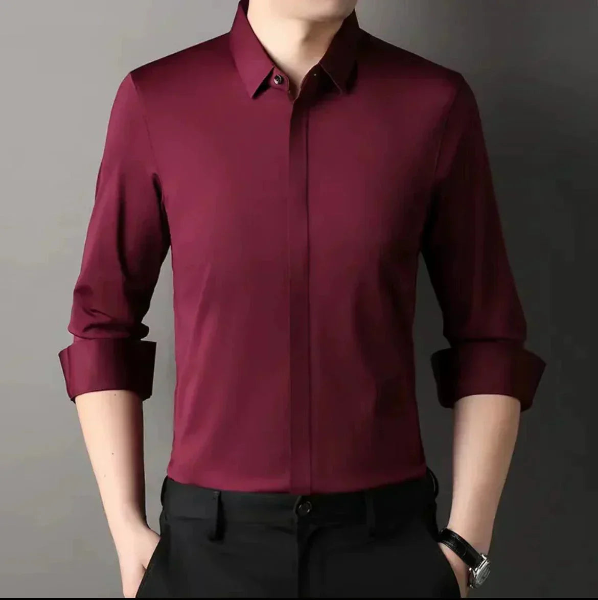 Sharp and Simple Iron-Free Shirt