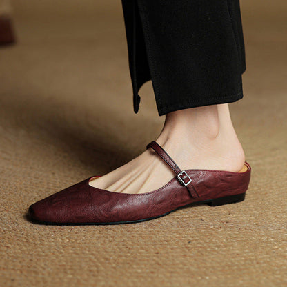 Mules Thea de piel auténtica