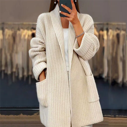 Julia | Cárdigan holgado de invierno extragrande para mujer