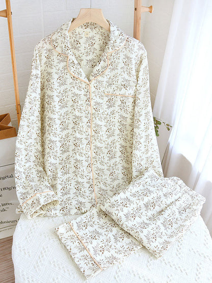 Hazel | Conjunto de pijama floral de manga larga para mujer