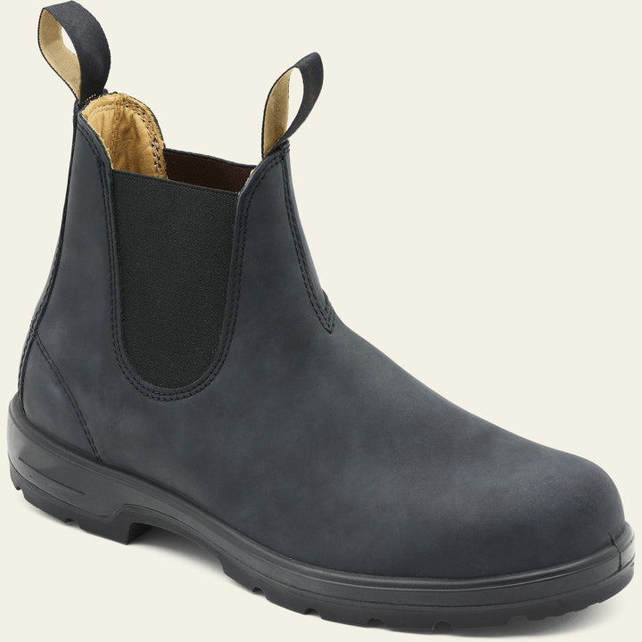 Men’s Leather Chelsea Boots with Pull Tab