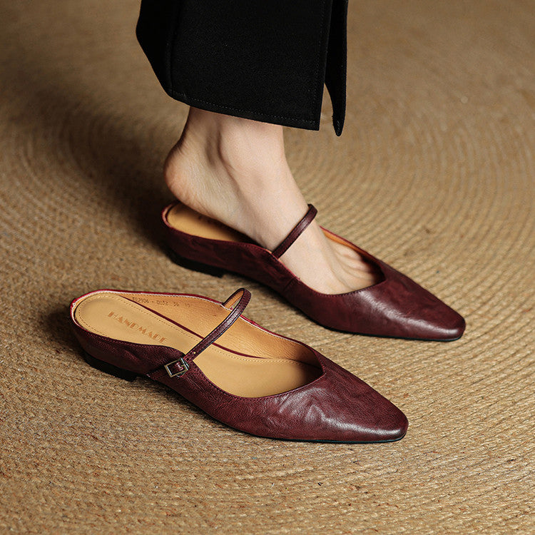 Mules Thea de piel auténtica
